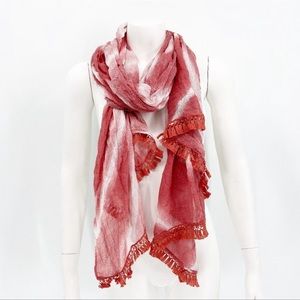 Vince Camuto Scarf Tie Dye Chevron Wrap Desert NWT